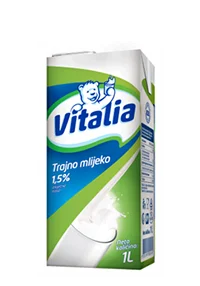 Vitalia Trajno mlijeko 1,5% mm 1l